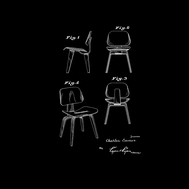 Chair Vintage Patent Drawing by TheYoungDesigns