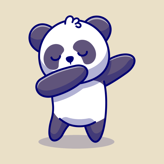 Cute Panda Dabbing Cartoon by Catalyst Labs