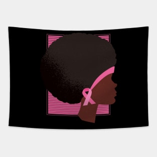 Empower Pink: Strength in Silhouette Tapestry