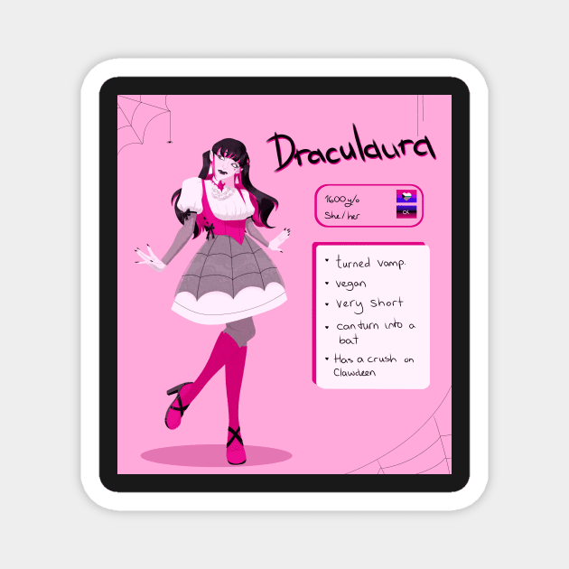 Draculaura Magnet by Cabbaged-Coffee