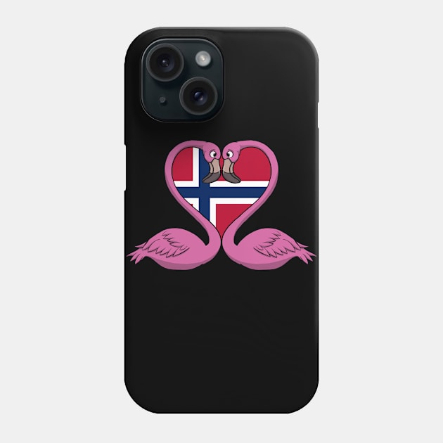 Flamingo Norway Phone Case by RampArt