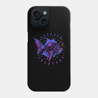 deep sea fish vintage Phone Case