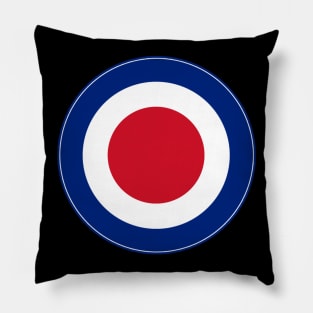 Red white and blue roundel Pillow