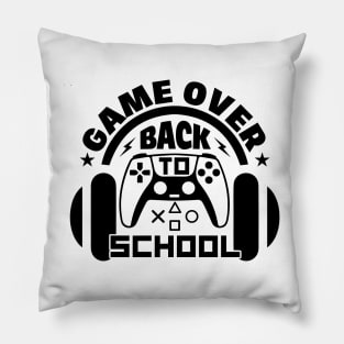 Game Over Back to School Pillow