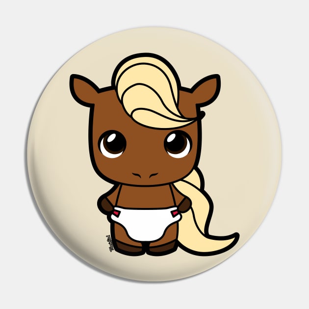 Year of the Horse Tooniefied Pin by Tooniefied