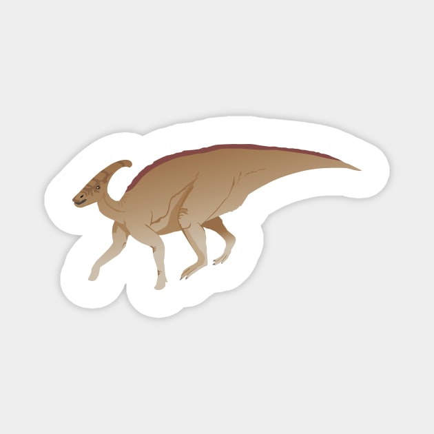 Parasaurolophus Dinosaur Magnet by NorseTech