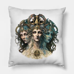 Hecate Triformus - The Goddess of Witchcraft Pillow