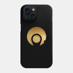 Kagoshima Prefecture Symbol in Gold Faux Phone Case