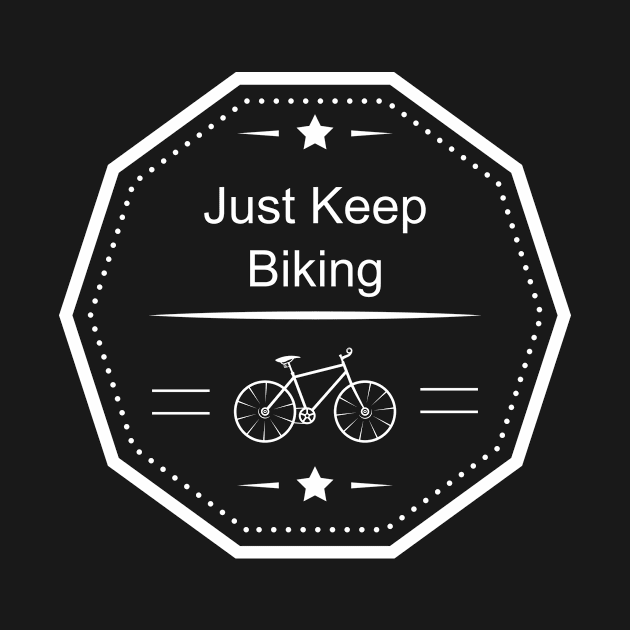 Just Keep Biking by Lasso Print