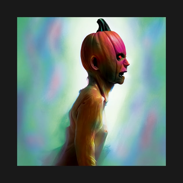 Pumpkin Head Zombie by Cosmic Capricorn