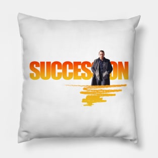 succession, tv series fan works graphic design by ironpalette Pillow