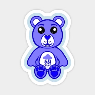 Dark blue Warrior Bear 2.0 Magnet