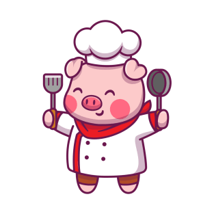 Cute pig chef T-Shirt