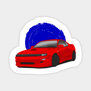 Red Toyota Celica Gts St185 Magnet