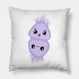 Cute Bacteria Microbes Pillow