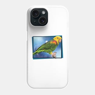 yellow-headed parrot Phone Case