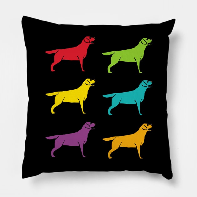 Labrador Pillow by Mark Ewbie