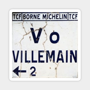 Old Enamel French Road Sign Magnet