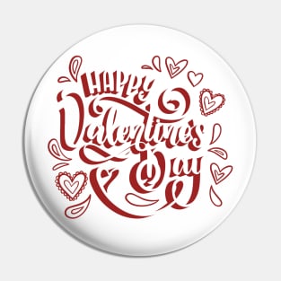 Happy Valentine's day love cute romance couple gift Pin