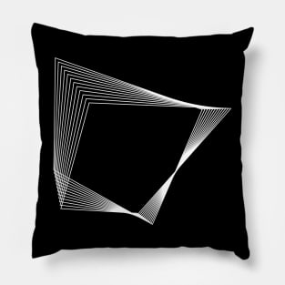 dynamic opart lines Pillow