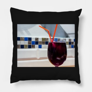Glass of red wine Pillow