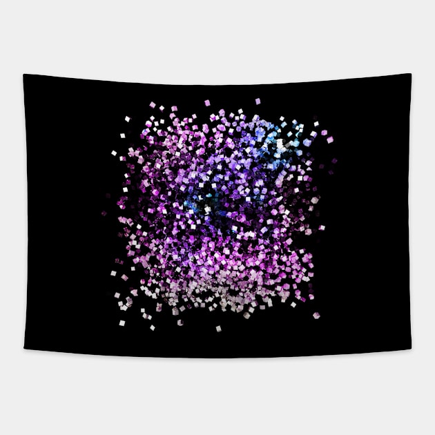 Space Cubes Tapestry by Liquid Feline