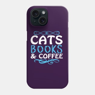 potter cats Books and coffee Phone Case