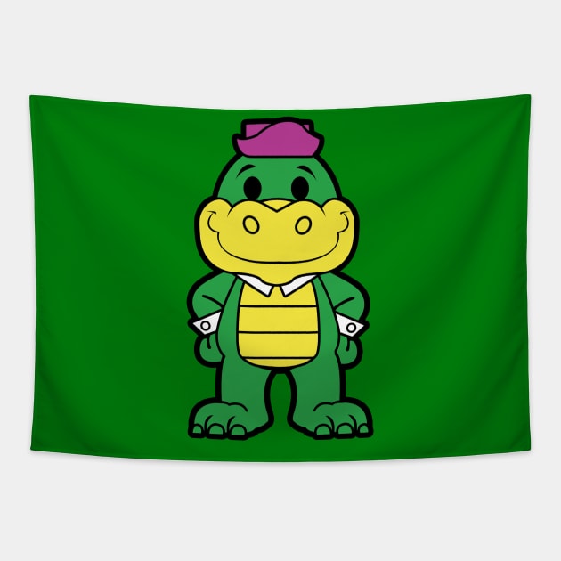 Wally Gator Tapestry by mighty corps studio