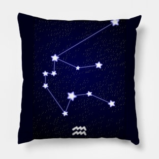 Aquarius Constellation Pillow