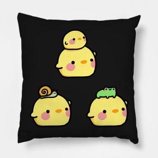 Cute ducks set Pillow