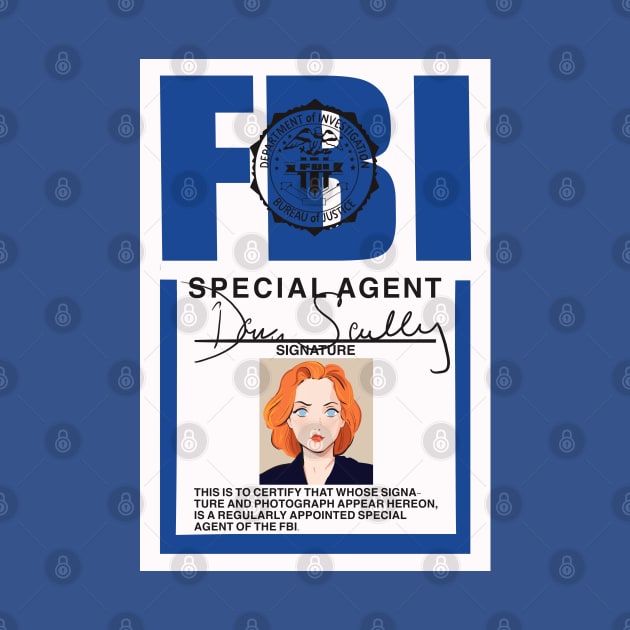 Fbi badge of Dana Scully by Mimie20