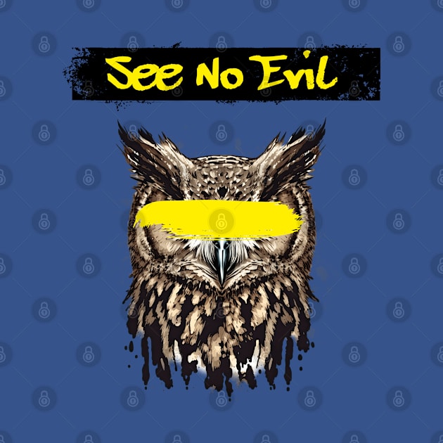 See No Evil owl by The Sherwood Forester