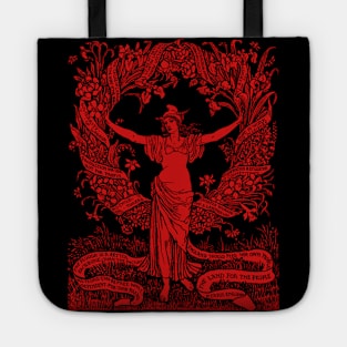 Garland For May Day Red - Refinished Walter Crane, Socialist, Socialism, Leftist, Anarchist, Labor Rights Tote