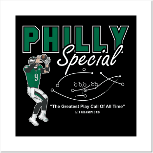 Philly Special Philadelphia Trick Play Before Super Bowl Halftime | 12x16  Football Poster Wall Art Decor Framed Print | Sports Memorabilia Artwork