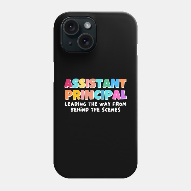 assistant principal leading the way from behind the scene Phone Case by Drawab Designs