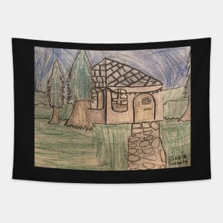 Mystic Fairy Cottage by Riley Tapestry