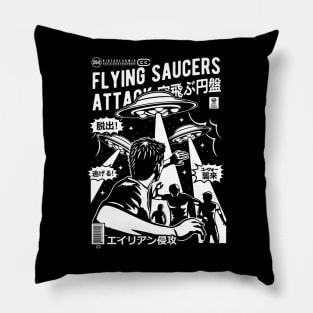 Ahhh Aliens Attack! Pillow