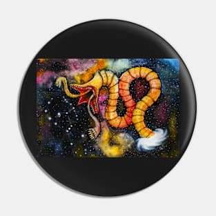 Orion and the Space Serpent Pin