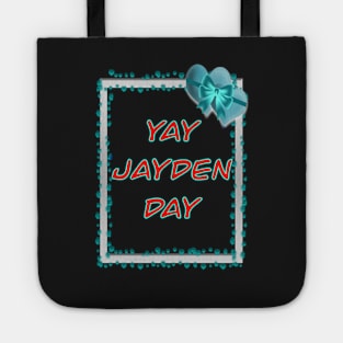 YAY JAYDEN DAY RED AND BLUE 1 NOVEMBER Tote