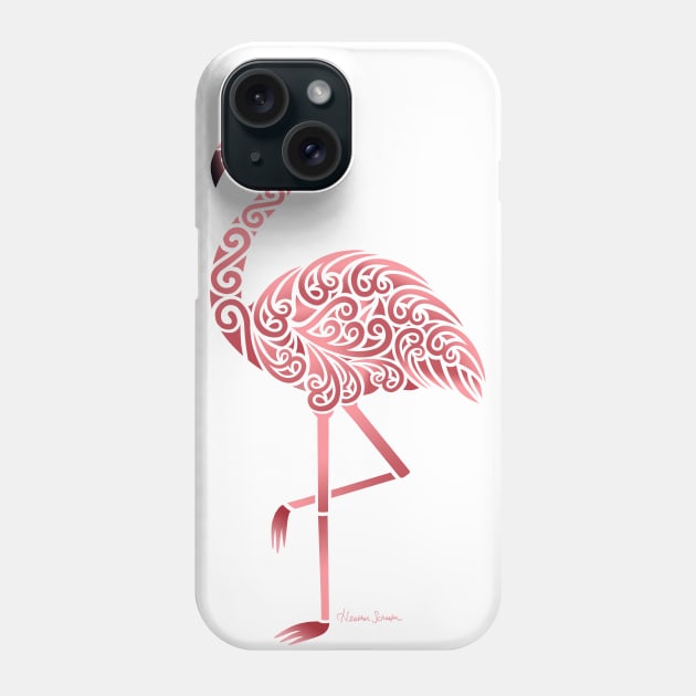 Funky Tribal Flamingo Phone Case by artsytoocreations