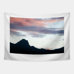 A crescent moon over the Trotternish Ridge, Isle of Skye, Scotland Tapestry