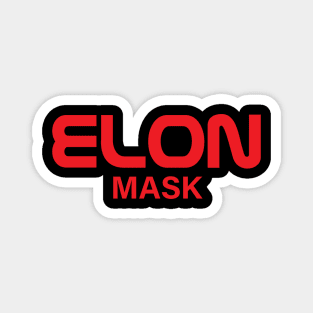 Elon Mask - Nasa worm logo Magnet