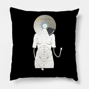 Original Collage Art Pillow