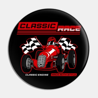 classic Racing Car Style Pin
