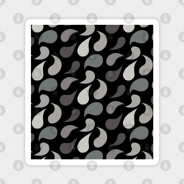 water droplets seamless pattern Magnet by Spinkly