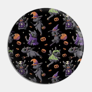 Halloween Dragons Cute Spooky Night Furys Mask Pin