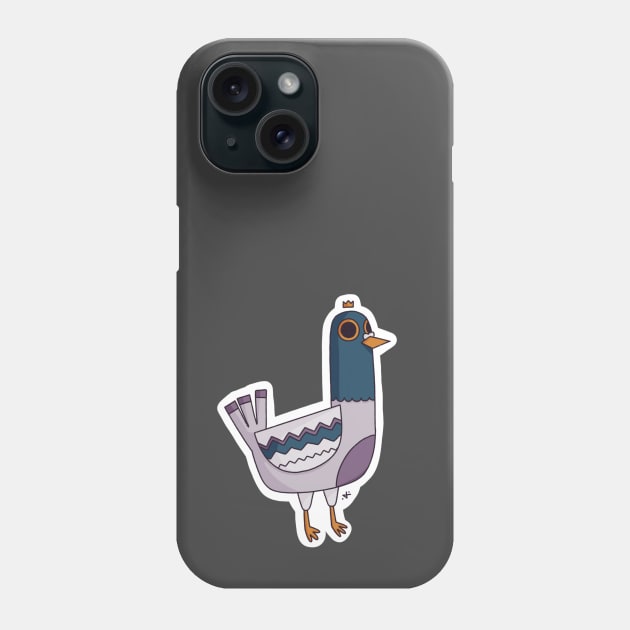 Pigeon Number Four Phone Case by EmpressIguana