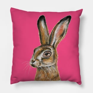 Brown hare Pillow