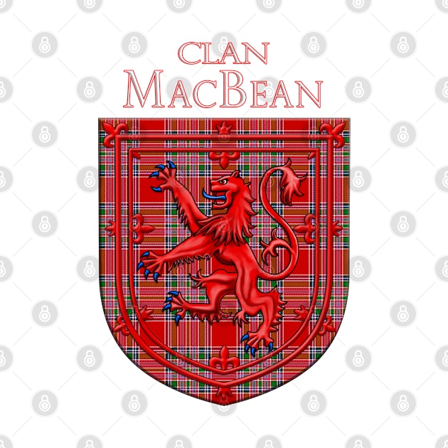 MacBean Tartan Scottish Plaid Lion Rampant by CelticFlame