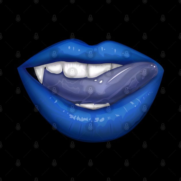 Vampire Lips - Blue by adamzworld